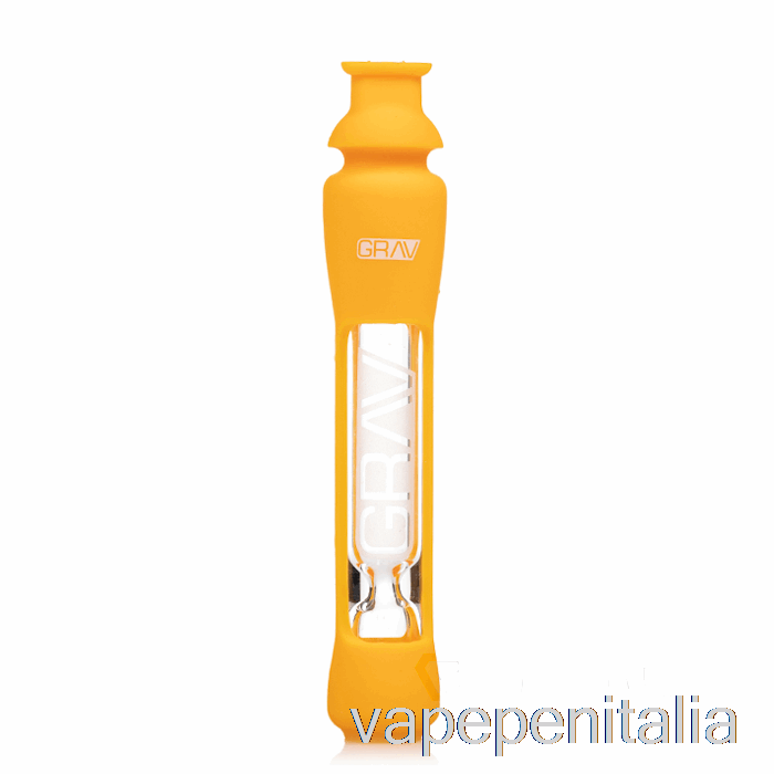Assaggiatore Vape Italia Grav 12mm Con Skin In Silicone Giallo Senape